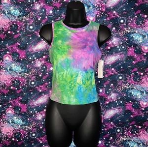 Lavoro Green Tie-Dye Top